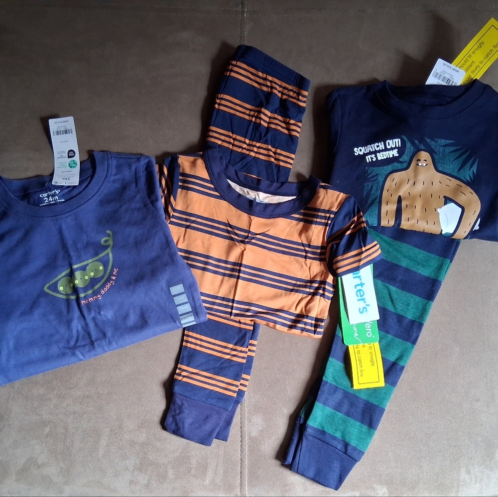 Carter's Pajama / Long Sleeve Onesie Bundle